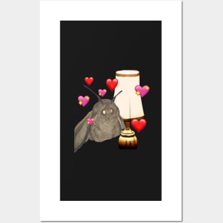 Moth and Lamp Posters and Art